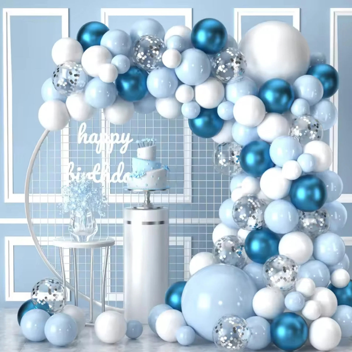 Kit Arche Ballon Mariage Bleu