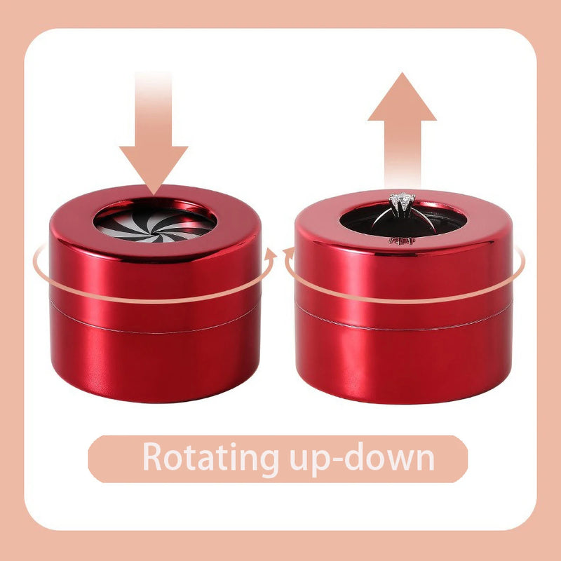 Boîte alliance métal ouverture rotative — vue 3
