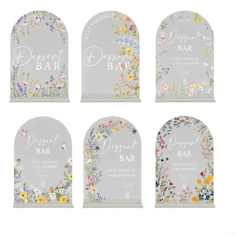 Panneau Dessert Mariage Acrylique Transparent