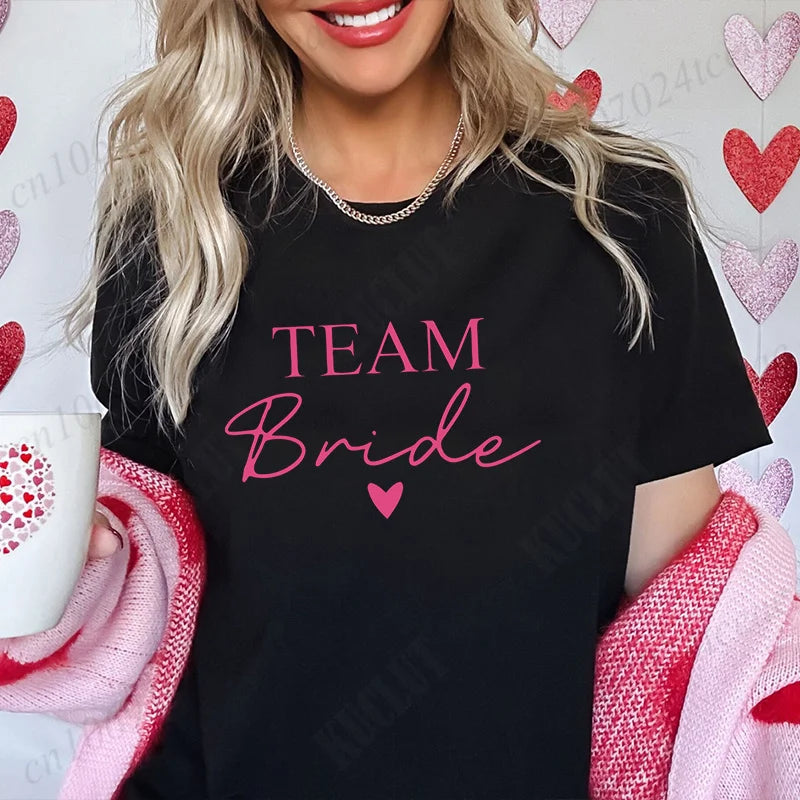 T-shirt EVJF Bride Squad à cœur