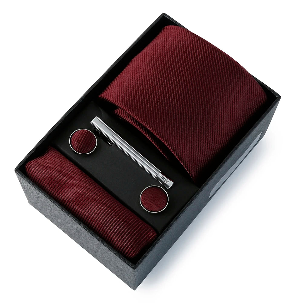 Coffret Cravate Mariage Unie avec Pince — vue 28