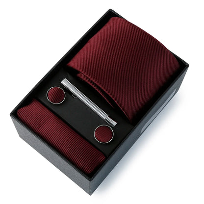 Coffret Cravate Mariage Unie avec Pince — vue 28