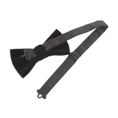 Nœud Papillon Mariage Velours Uni — vue 3