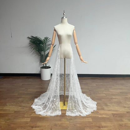 Traîne Amovible Mariée Dentelle Florale