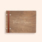 Livre d'or mariage bois personnalisé A4 ou A5