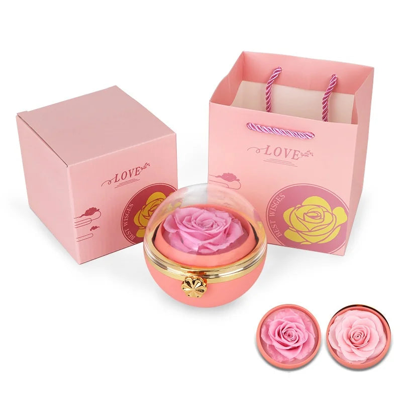 Écrin bague rose éternelle rotatif — vue 2