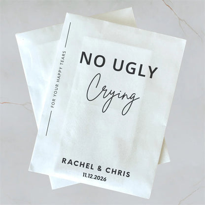 Pochettes mouchoirs larmes de joie mariage