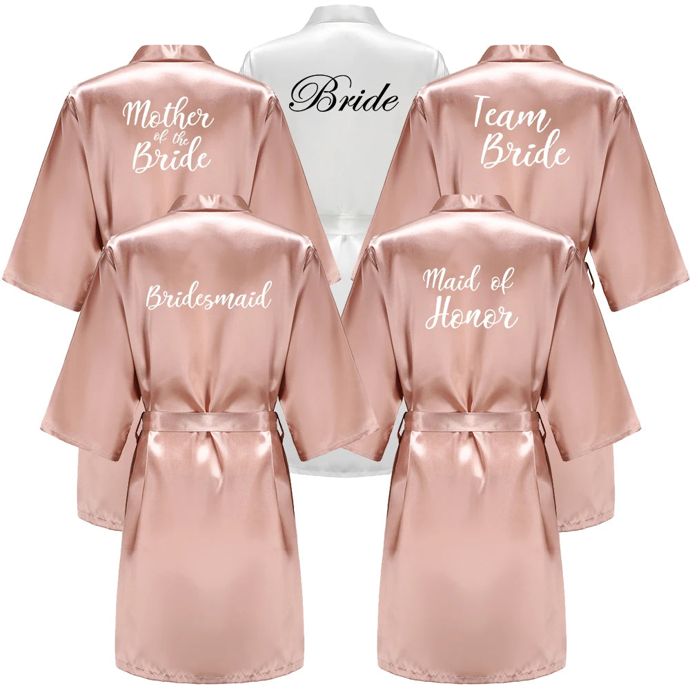 Kimono Satin Cortège de la Mariée