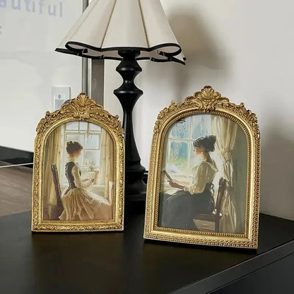 Cadre Photo Mariage Baroque Doré
