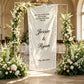 Panneau bienvenue mariage dentelle transparente