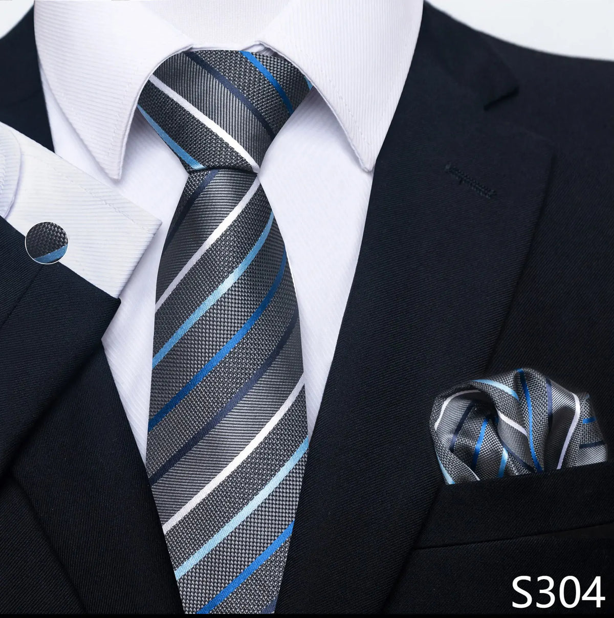 Coffret cravate mariage homme et pochette