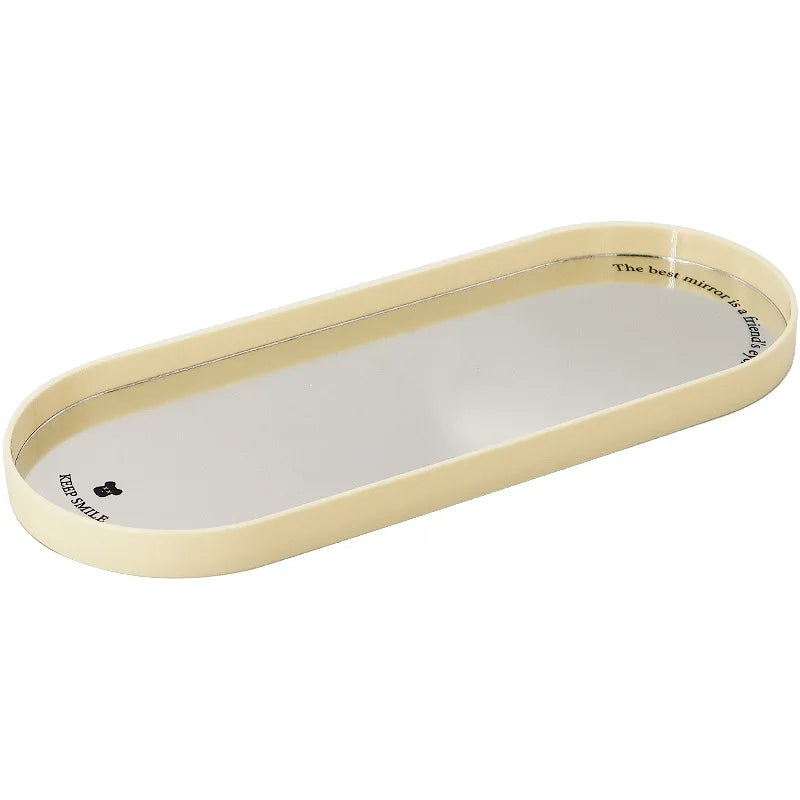 Plateau Miroir Ovale Décoration Mariage