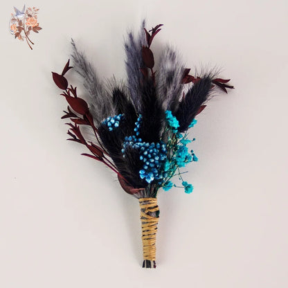 Lot de 6 boutonnières fleurs séchées — vue 2