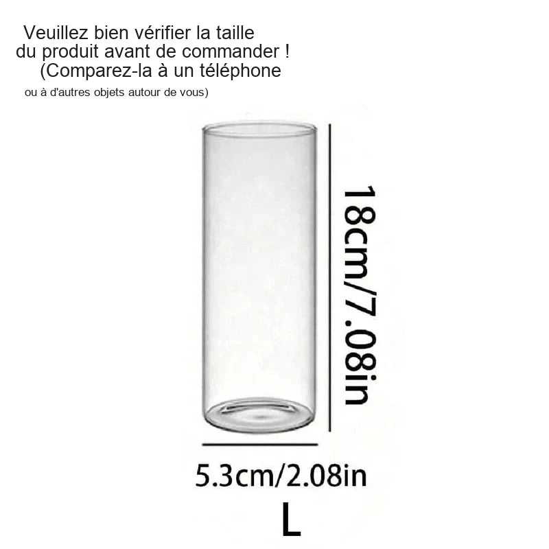 Bougeoir Mariage Photophore en Verre — L (18 cm)