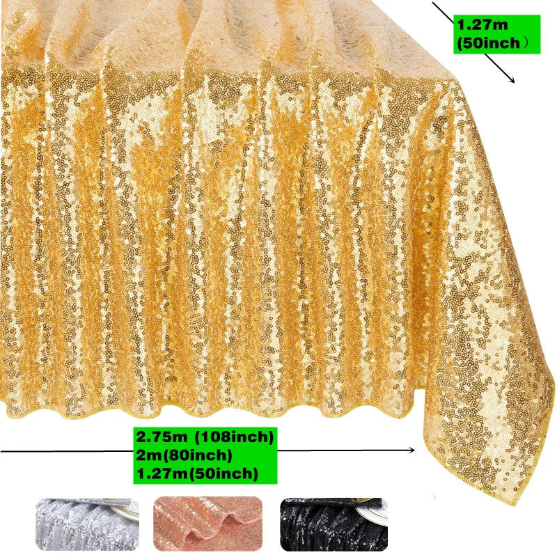 Nappe mariage à sequins scintillants — vue 3