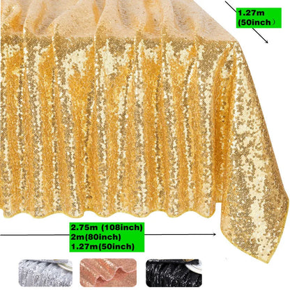 Nappe mariage à sequins scintillants — vue 3
