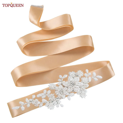 Ceinture robe de mariée perles strass