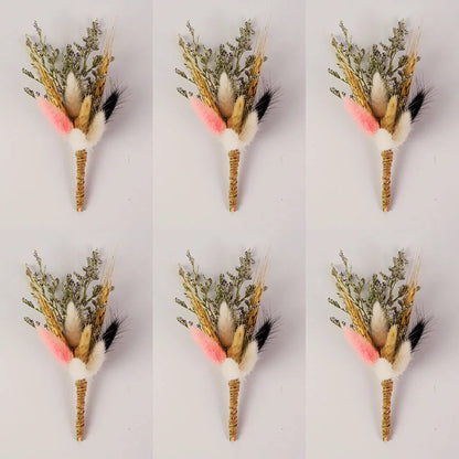 Lot de 6 boutonnières fleurs séchées — vue 15