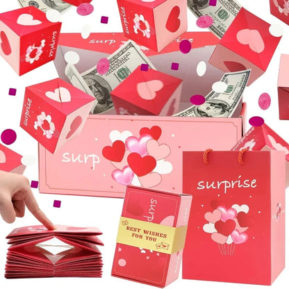 Urne mariage boîte surprise dépliante