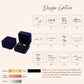 Boîte alliance double velours personnalisée