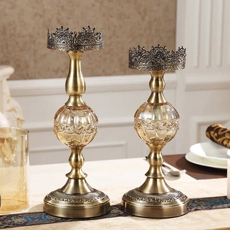 Bougeoir Cristal Centre de Table Mariage — vue 6