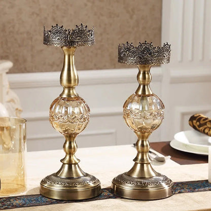 Bougeoir Cristal Centre de Table Mariage — vue 6