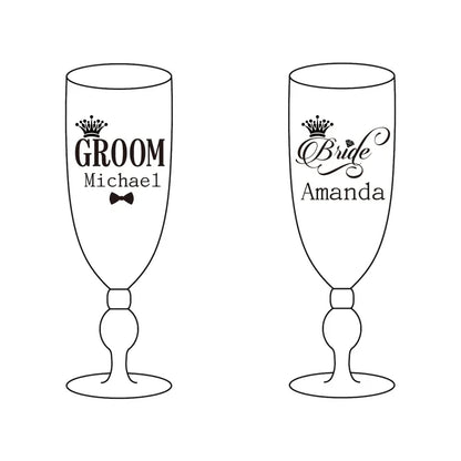 Flûte champagne personnalisée gravée mariage