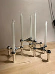 Bougeoir mariage métal modulaire empilable 3 bougies