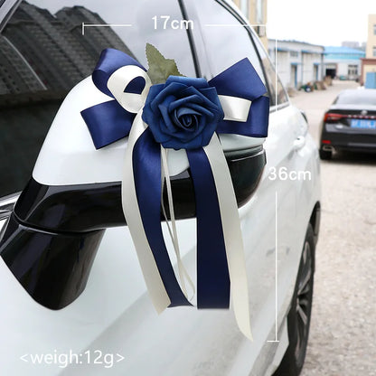 6 Nœuds Décoration Voiture Mariage — vue 6