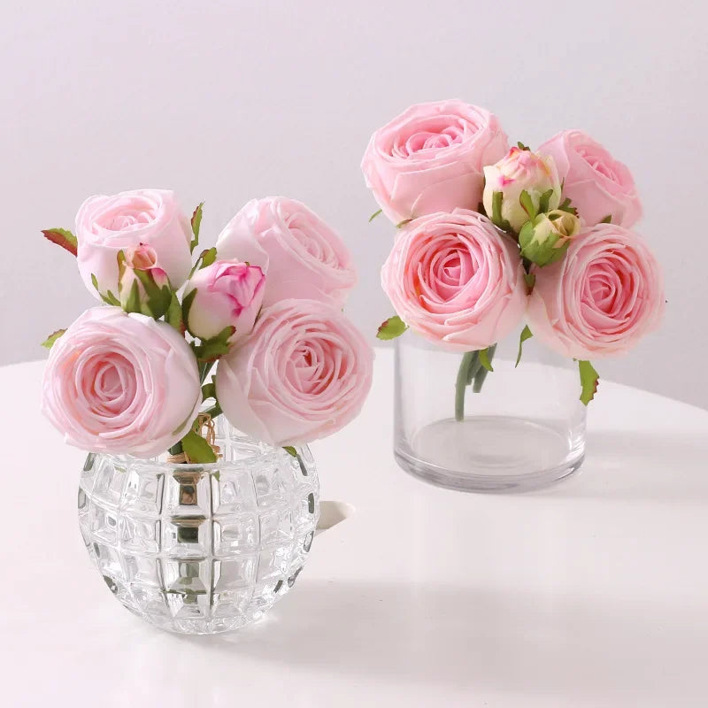 Bouquet de Roses Artificielles Toucher Réel — vue 2