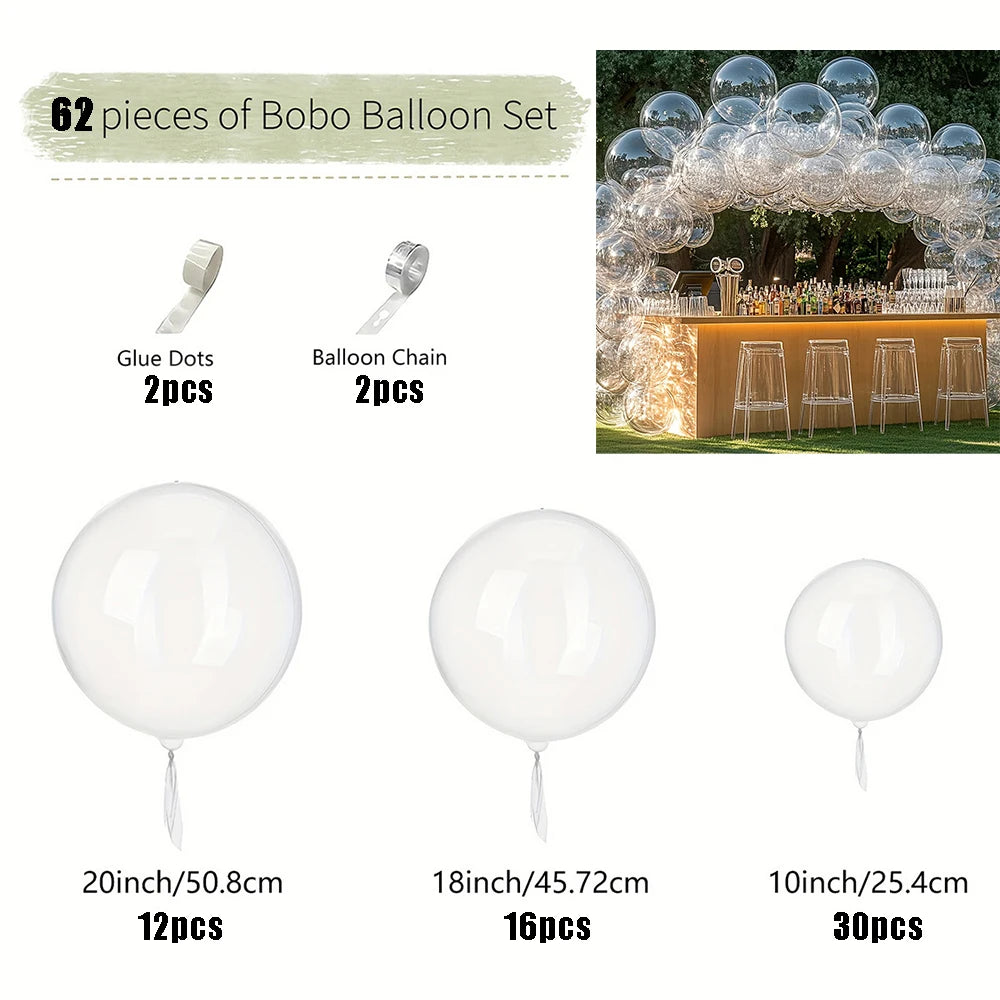 Arche Ballon Mariage Bobo Transparent — vue 6