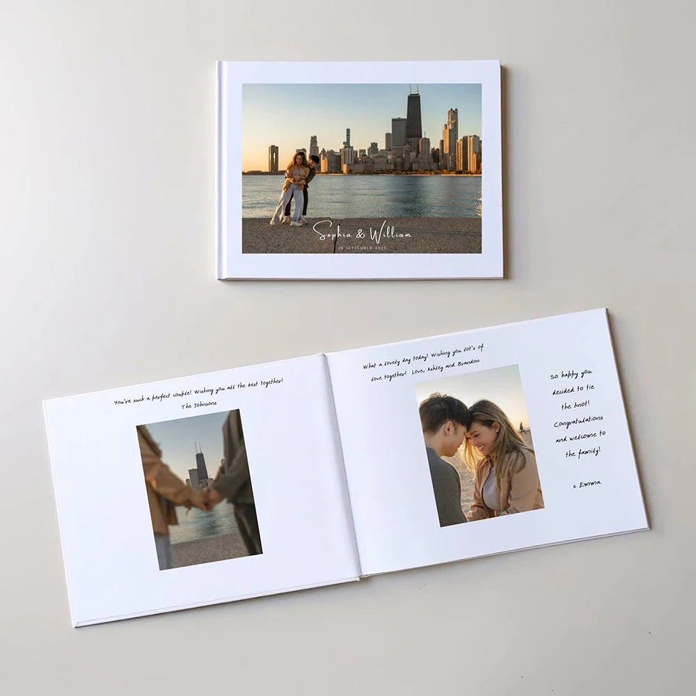 Livre d'or mariage avec photo et prénoms
