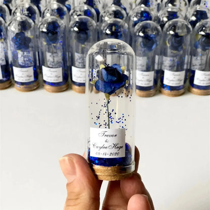 Cadeau invité mariage rose sous cloche — vue 22