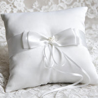 Coussin alliance satin et panier fleurs — vue 4