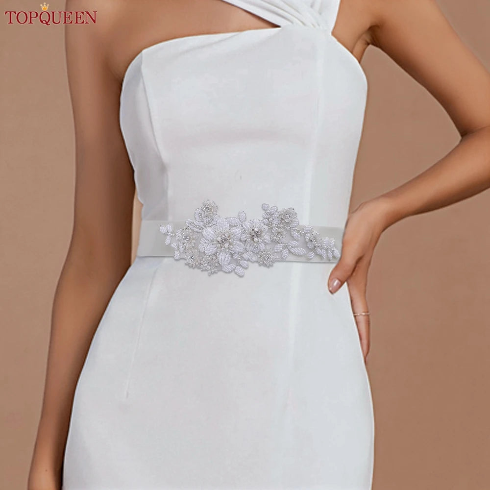 Ceinture robe de mariée perles strass