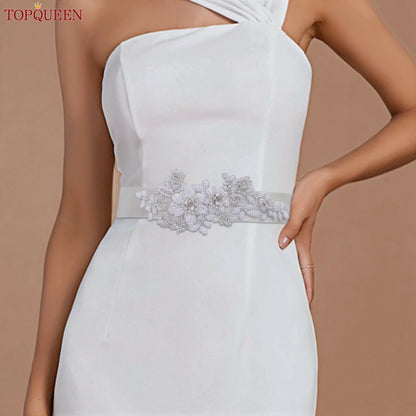 Ceinture robe de mariée perles strass