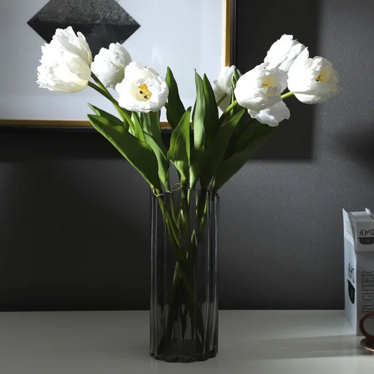 Tulipes Artificielles Toucher Réel Mariage