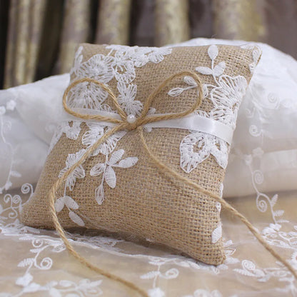 Coussin Alliance Jute Champêtre Vintage — vue 4