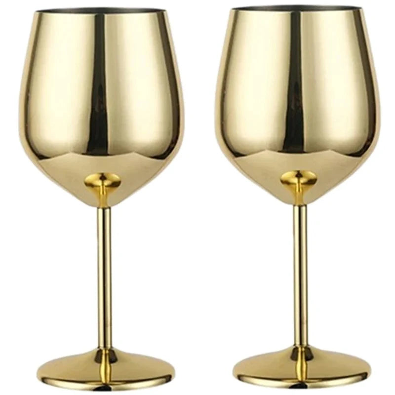 Verre à Vin Mariage en Inox 500 ml