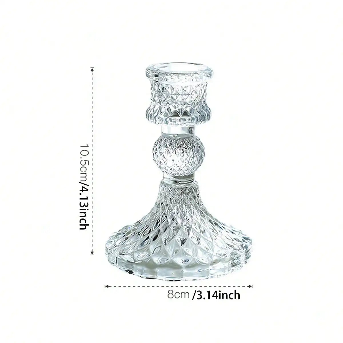 Lot de 3 Photophores Verre Rétro — vue 7