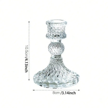 Lot de 3 Photophores Verre Rétro — vue 7
