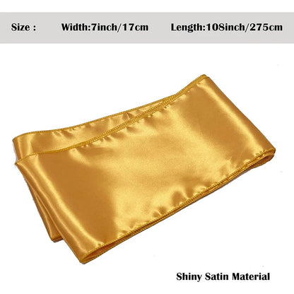 Nœud de Chaise Mariage Satin 275 cm Lot de 10