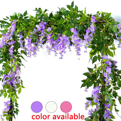 Guirlandes de Glycine Artificielle Mariage
