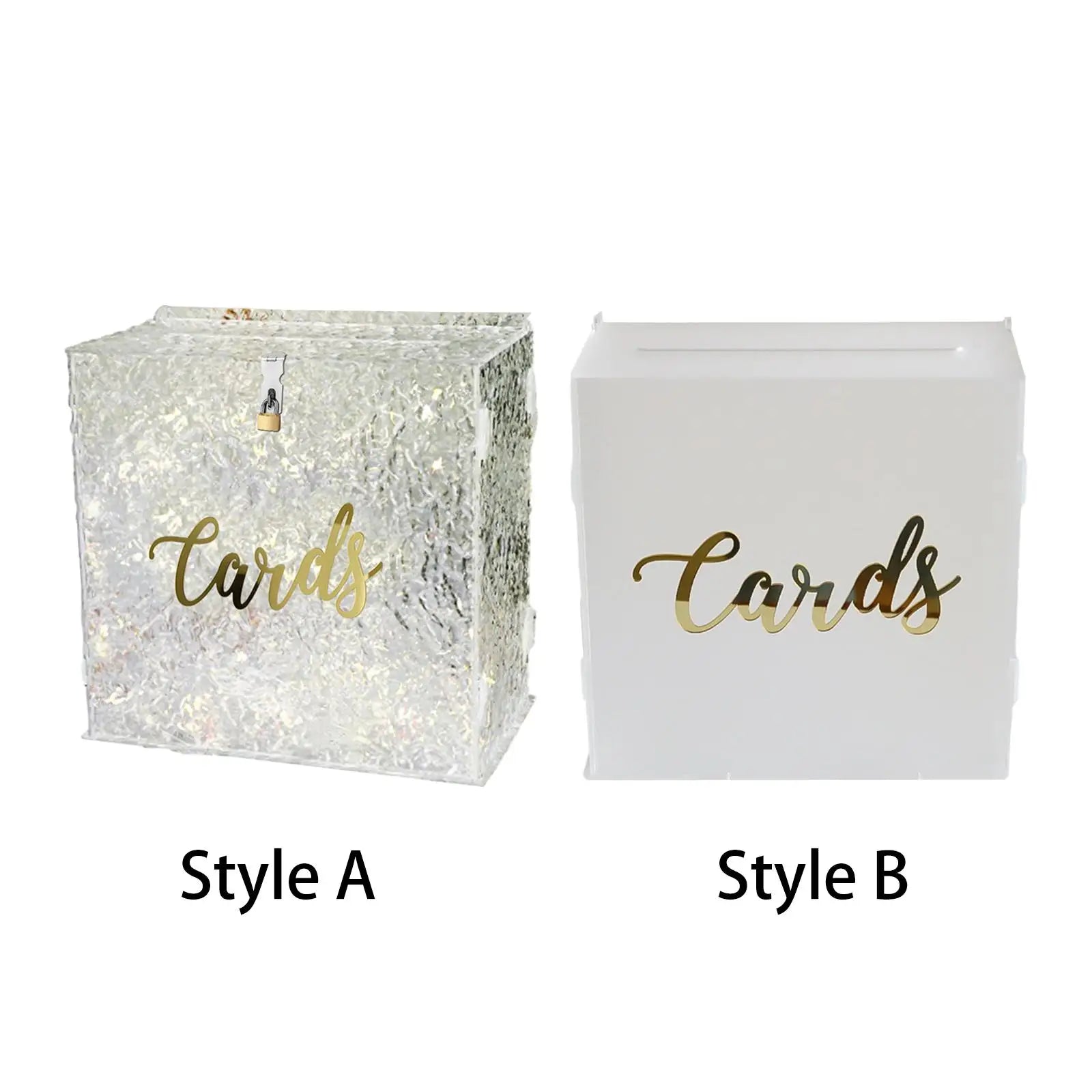 Urne mariage acrylique blanche ou irisée