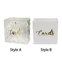 Urne mariage acrylique blanche ou irisée