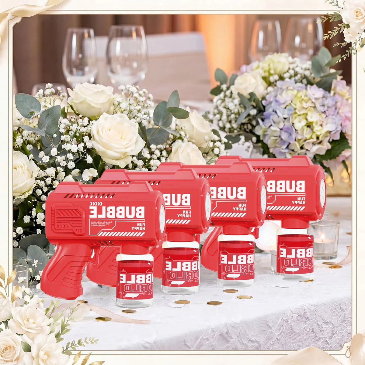 Pistolets à bulles de savon mariage