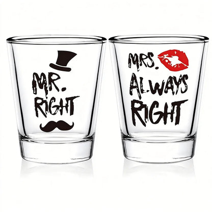 Verres à shot mariage humoristiques