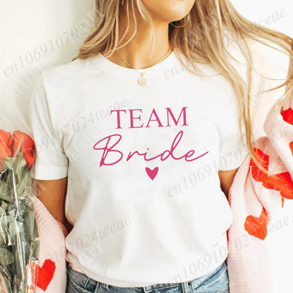 T-shirt EVJF Bride Squad à cœur