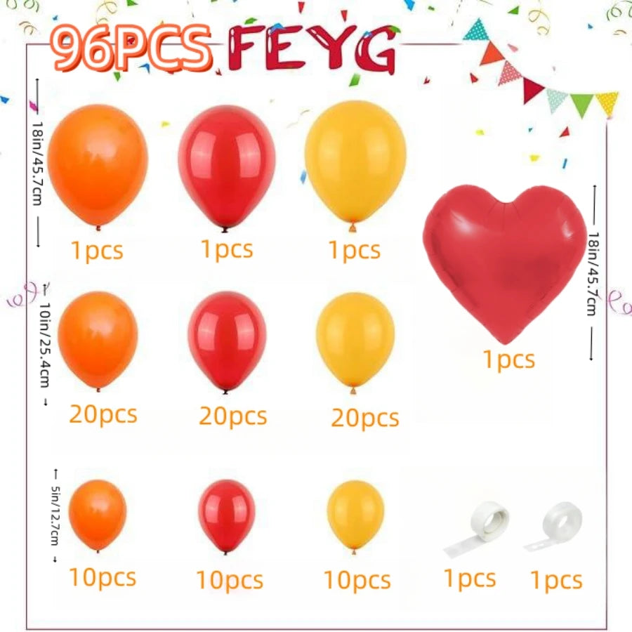 Arche Ballon Mariage Couleurs Chaudes — vue 2