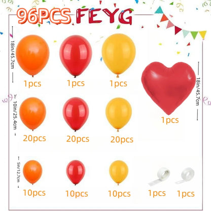 Arche Ballon Mariage Couleurs Chaudes — vue 2